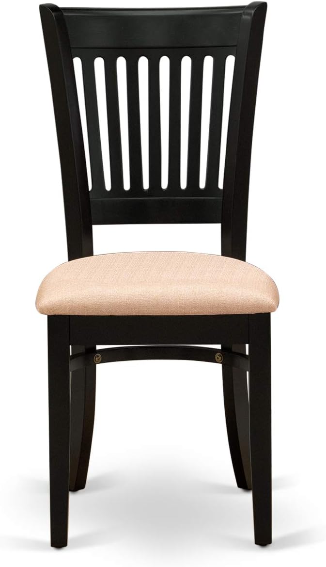East West Furniture ANVA3-BLK-C 3 Piece Modern Dining Table Set Contains a - Image 6