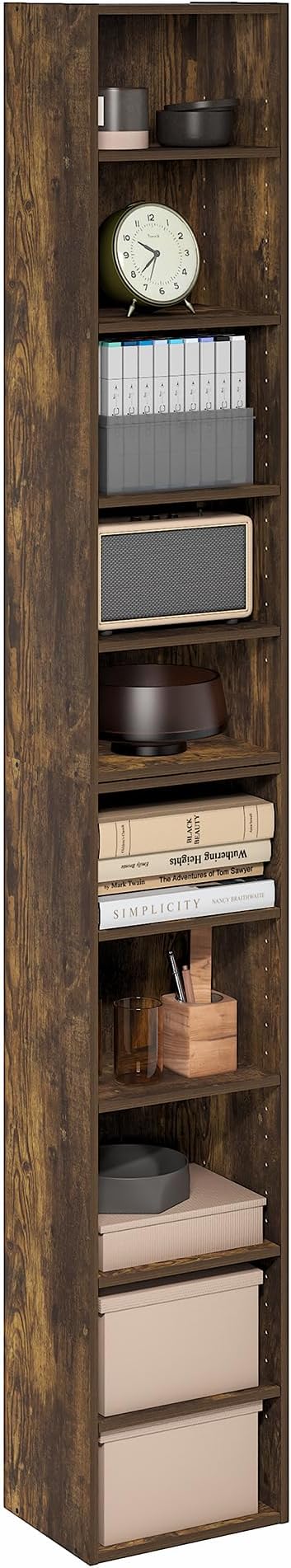 Furinno PASIR Book Shelf, 10-Tier Bookshelf, Bookcase - Image 4