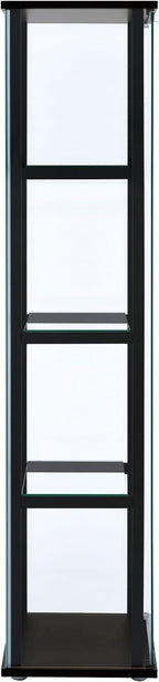 Coaster Home Furnishings Cyclamen 64-inch 5-Tier Clear Tempered Glass Curio - Image 8