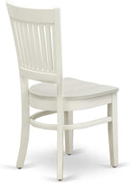 East West Furniture NDVA5-LWH-W 5 Piece Dining Table Set - Image 11