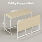 WOHOMO Folding Desk, Small Foldable Desk 47.2" - Image 2