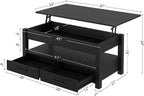 Rolanstar Coffee Table, Lift Top Coffee Table - Image 3