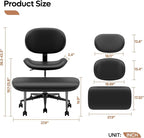 Pinmoco Upgraded Cross Legged Office Chair - Image 2