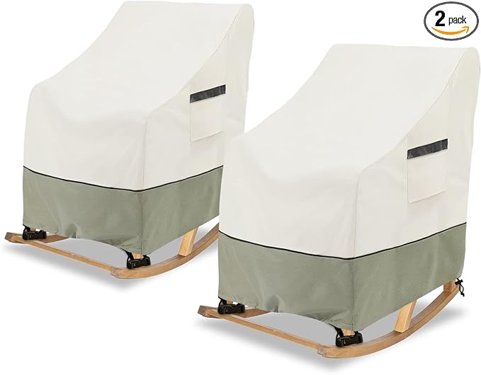Patio Rocking Chair Cover 2-Pack, Rocking Chair Covers by LSongSKY