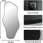 Large Irregular Mirror, Modern Organic Shaped Mirrors - Image 4