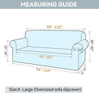 LURKA Stretch Oversized Sofa Slipcovers 1 Piece Couch Covers - Image 5
