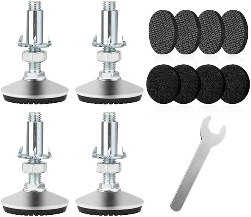 4 Set M10 Adjustable Leveling Feet, Heavy Duty Height Adjuster Furniture by Tahikem
