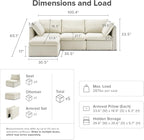 mopio Oversized Modular Sectional Sofa - Image 2