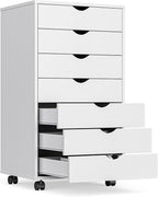 OLIXIS 7 Drawer Mobile File Cabinet Under Desk Storage Organization by OLIXIS