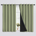 SimpleHome Sage 100% Blackout Curtains Room Darkening Living Room 63 Inch | by SimpleHome