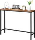 HOOBRO Narrow Console Table, 39.4" Small Entryway Table, Thin Sofa Table by HOOBRO