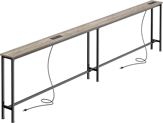 SUPERJARE 102.3 Inch Sofa Table by SUPERJARE
