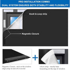 100% Blackout Blind Magnetic Window Cover, Portable Blackout Curtain 118x57” | - Image 3