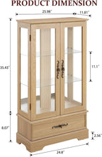Lighted Glass Curio Display Cabinet - Image 2