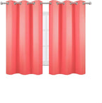 Blackout Curtains 38 x 54 inch/Coral Curtains Set of 2 Panels/Thermal Insulated - Image 2