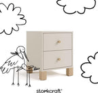 Storkcraft California 2 Drawer Nightstand - Image 6