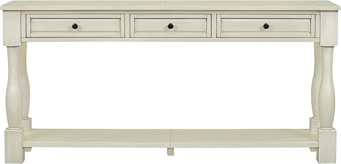 Knocbel 64 Inch Long Antique Entry Console Table - Image 3