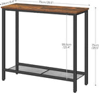 HOOBRO 29.5" Narrow Console Table, Small Entryway Table - Image 3