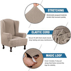H.VERSAILTEX Wing Chair Slipcover Chair Covers - Image 3