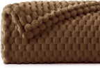 BEDELITE Brown Throw Blanket for Couch, Soft Cozy Gifts for Women, 50 * 60 | 3D - Image 2