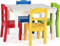 Humble Crew Kids Wooden Table and 4 Chairs Set, and Snack Time by HumbleCrew