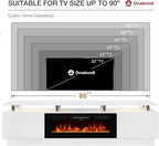 80" TV Stand & Media Console, Entertainment Center - Image 7