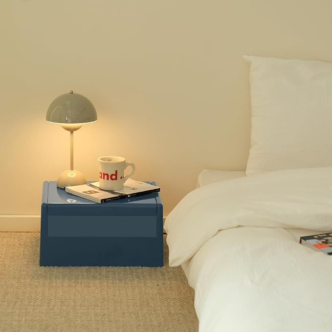 Nightstand Bedside Table with Storage Space, Dorm and Small Spaces, Easy - Image 4