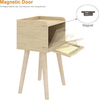 LAATOOREE Nightstand Set of 2, Small Bedside Table, End Table - Image 5
