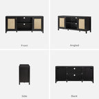 SICOTAS Rattan TV Stand for Living Room - Image 7