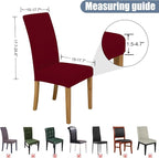 BIETYONE Stretch Dining Chair Covers Set of 4, Soft Removable Washable Kitchen - Image 5