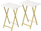 HOOBRO Folding TV Tray Tables, Industrial Snack Tables by HOOBRO