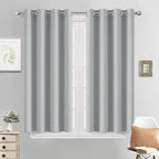 Yakamok Room Darkening Curtains 52x45 inch Length Light Grey-Living Room | 2 by Yakamok