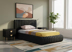 Meridian Furniture NicoBlack-T Nico Collection Modern | Contemporary Velvet - Image 2