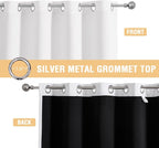 ChrisDowa White 100% Blackout Curtains - Image 3