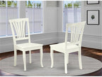 East West Furniture AVC-LWH-W Avon Dining Chairs - Image 2