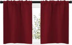 NICETOWN 20 inch Curtains for Small Windows, Thermal Insulated Privacy Short - Image 2