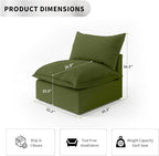 Cloud Sectional Couches, Down Filled Sofa - Image 2
