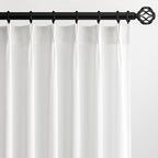 Topfinel Pinch Pleated 63 Inch Curtains 2 Panels by Topfinel