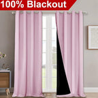 NICETOWN Full Shading Curtains 90" Long 2 Panels Set - Image 2