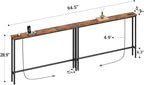 ELYKEN 94.5" Narrow Console Sofa Table - Image 3