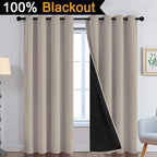 Yakamok Natural Blackout Curtains 96 Inches Long - Image 2