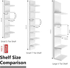 Homaterial Small 7 Tier Vertical Wall Shelf - Image 3
