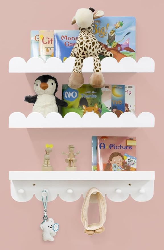 Wall Book Shelves for Bedroom Kids by icnjdMopclean