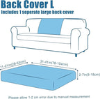 Smiry Waterproof Couch Cushion Covers, Stretch Jacquard Thick Sofa Cushion - Image 6