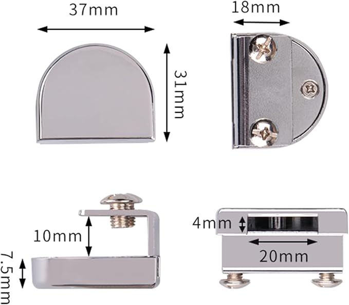 2Pcs Glass Cabinet Lock with Keys, Display Case Lock - Image 6