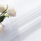 SpaceDresser White Kitchen Sheer Valance Curtains 40 Inch, Voile Sheer Cafe - Image 6