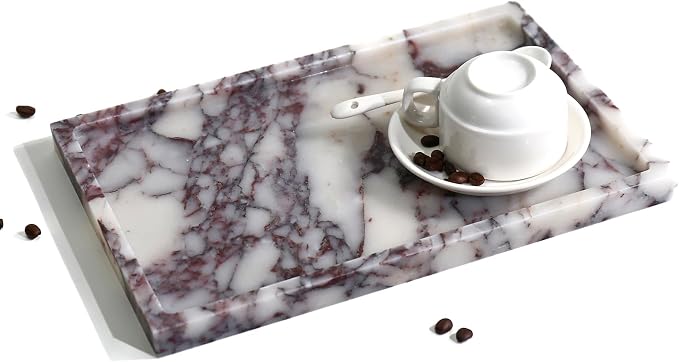Real Luxurious Natural Marble Vanity Tray Genuine Marble Storage Tray - Image 6