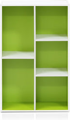Furinno LUDER Book Shelf, 5-Cube Bookshelf, Reversible Bookcase, 9.4 x 19.5 x - Image 6
