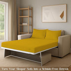 Sleeper Sofa Bed Sheet, 100% Cotton 400 Thread Count, 4 Piece Set, Deep Pocket - Image 8