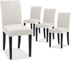 Welzona Upholstered Dining Chairs Set of 4, Button Tufted Parsons Dining Chair - Image 8